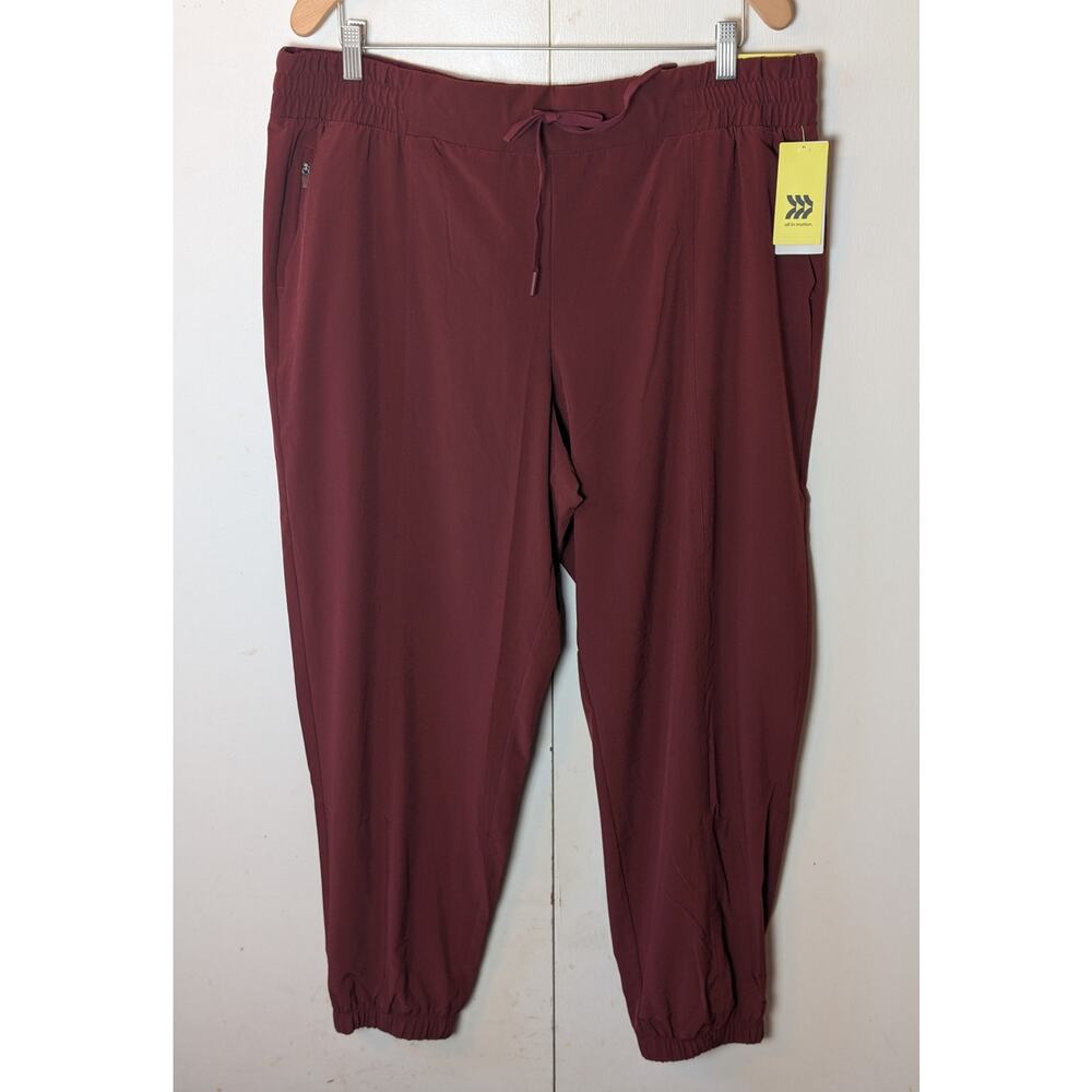 All In Motion Red Mid Rise Joggers XXL - Picture 7 of 13